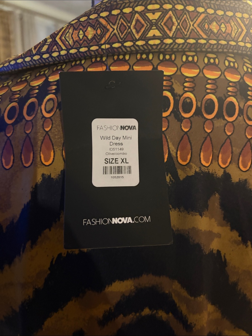 Fashion Nova Brown & Black Animal-Print Midi Dress - Picture 5 of 6